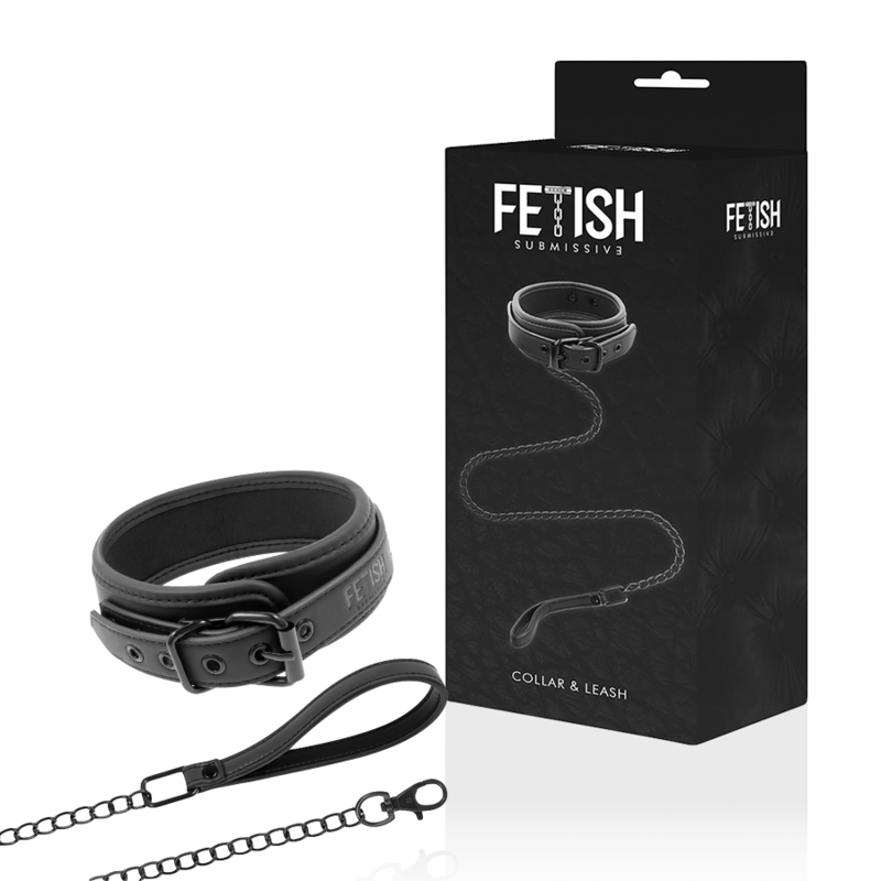 Fetish Submissive Bondage Fetish Submissive Noprene Lining Chain Necklace - Halskæder  - 08435565924942