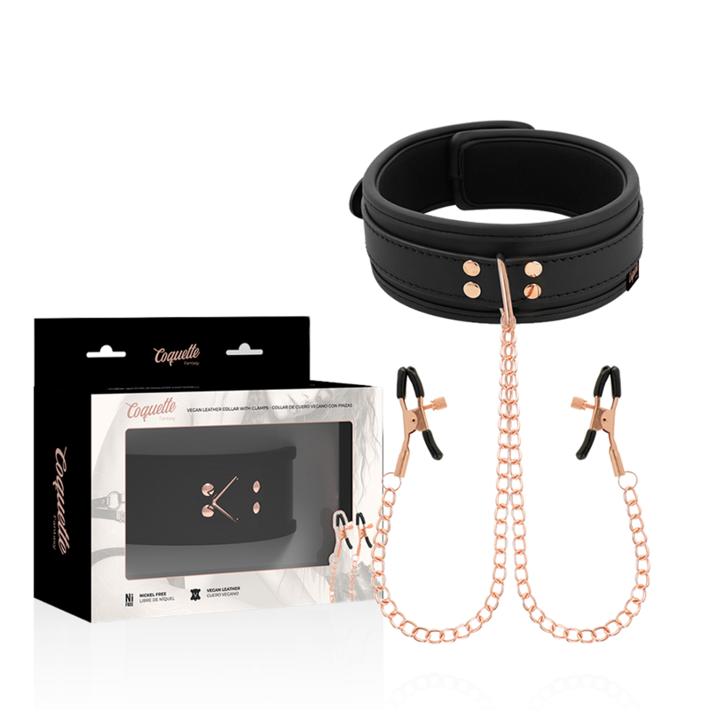 Coquette Fantasy Coquette Chic Desire Fantasy Nipple Clamp Necklace With Neoprene Lining - Halskæder  - 08435565929909