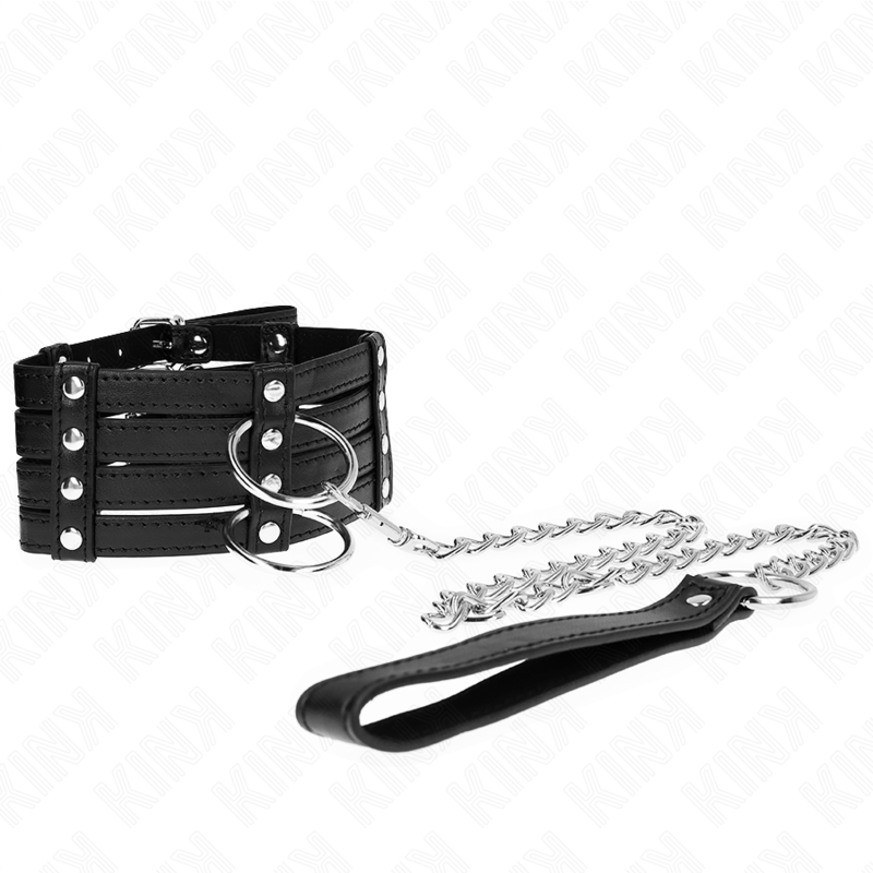 Kink Collar & Gag Kink Necklace With Belt Sub Style Adjustable - Halskæder  - 08435565941246