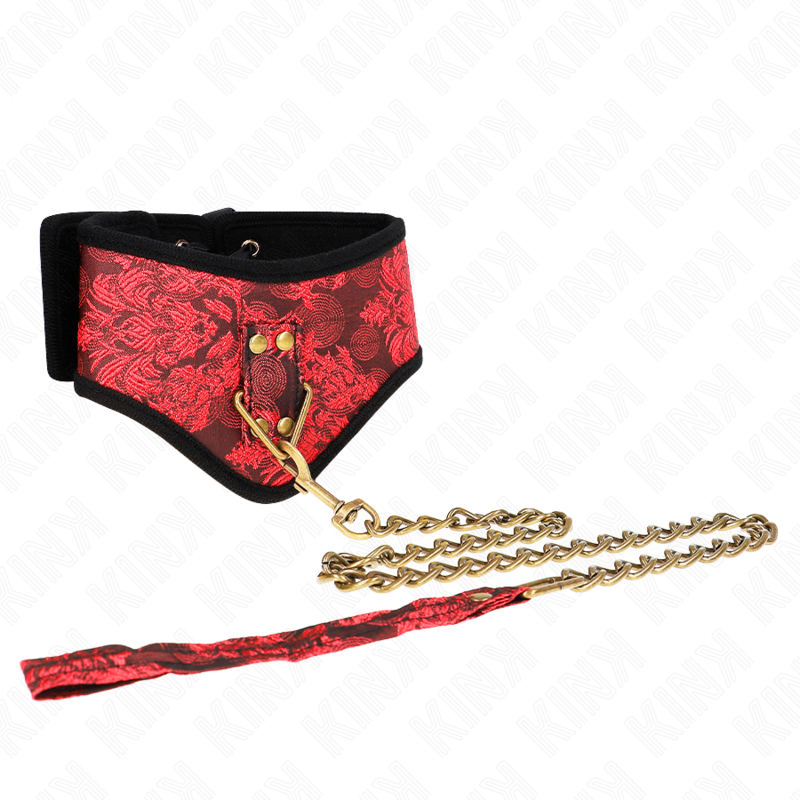 Kink Collar & Gag Kink Scandal Model Necklace With Lace Strap - Halskæder  - 08435565941536