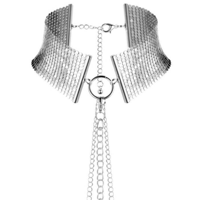 Bijoux Desire Metallique Bijoux Dsir Mtallique Silver Metallic Necklace - Halskæder  - 08436562011000