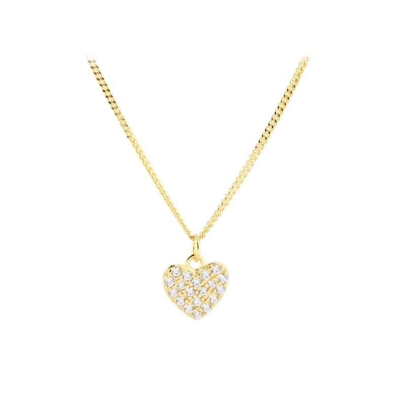 Darling Heart Necklace Golden - Aqua Dulce Halskæder  - 5740013859541