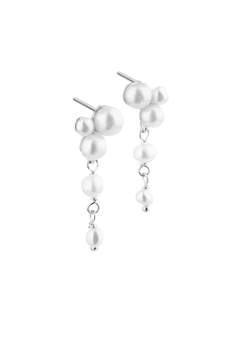 Bubbels Short Silver - Aqua Dulce Øreringe  - 5740013855086