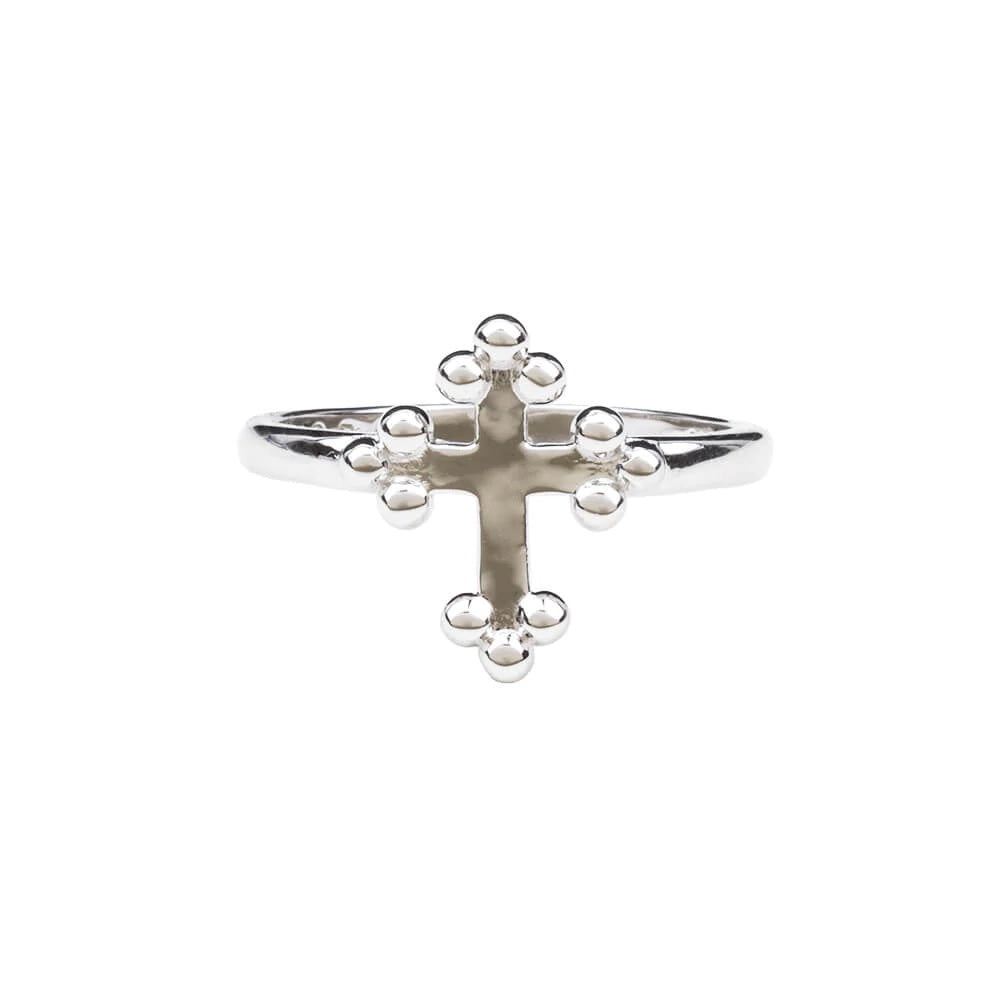 Pure Mind Pernille Aalund Sølv Kors Ring Lyrs - A Pure Mind Fingerringe  - 1233690164526