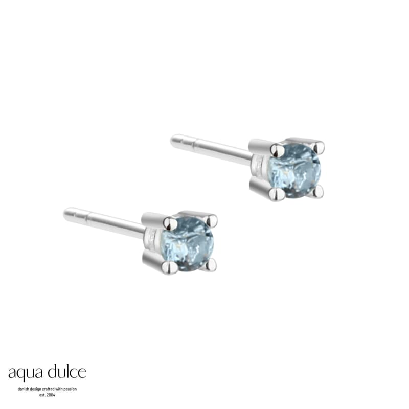Mini Kaya Lightblue Silver - Aqua Dulce Øreringe  - 5740013851668