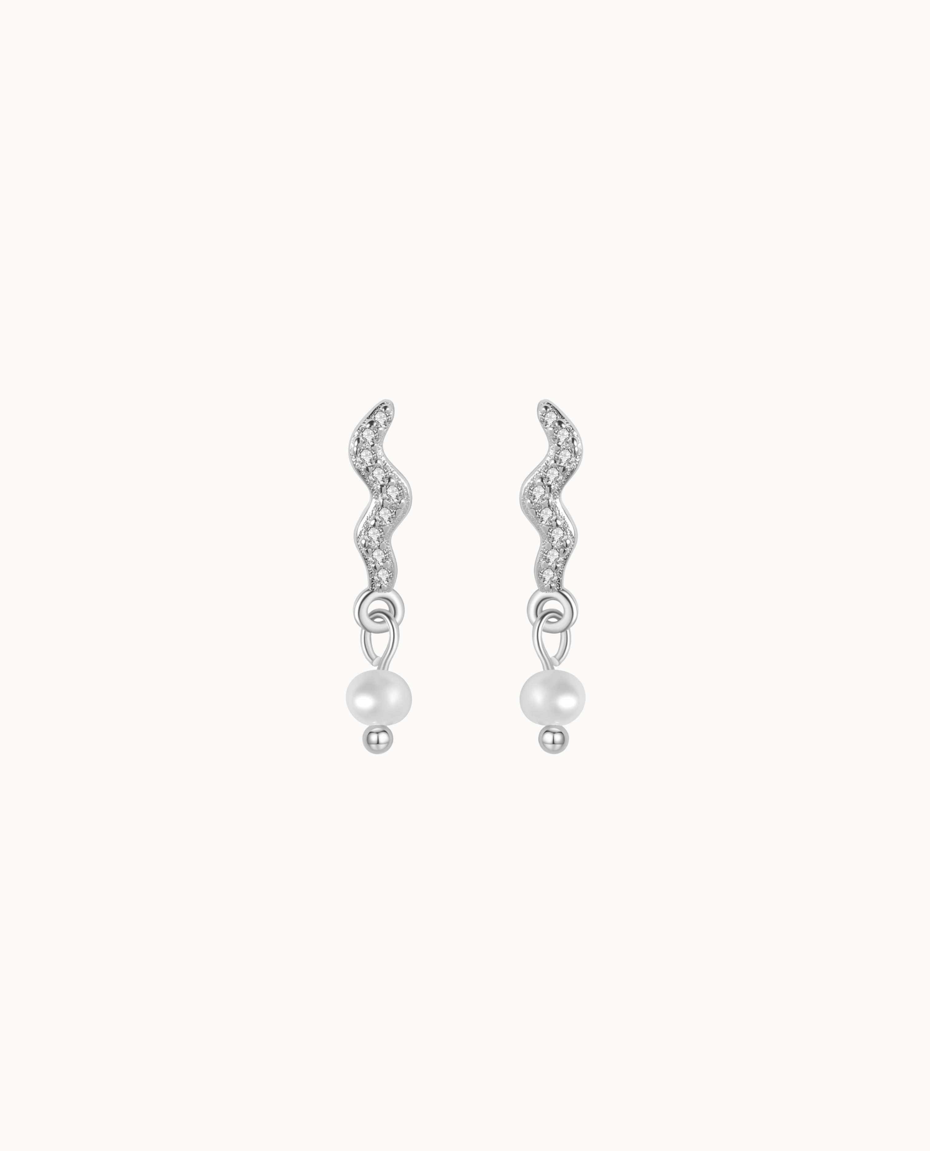 Leda Earrings Sølv - Nava Copenhagen Øreringe  - 05715461001613