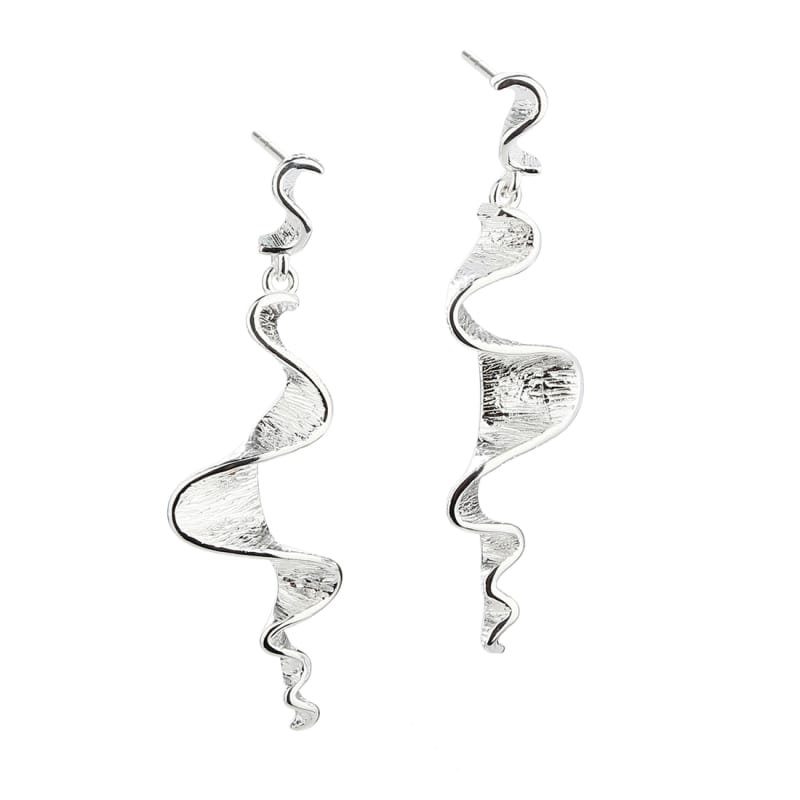 Rhumba Long Silver - Aqua Dulce Øreringe  - 5740013851019