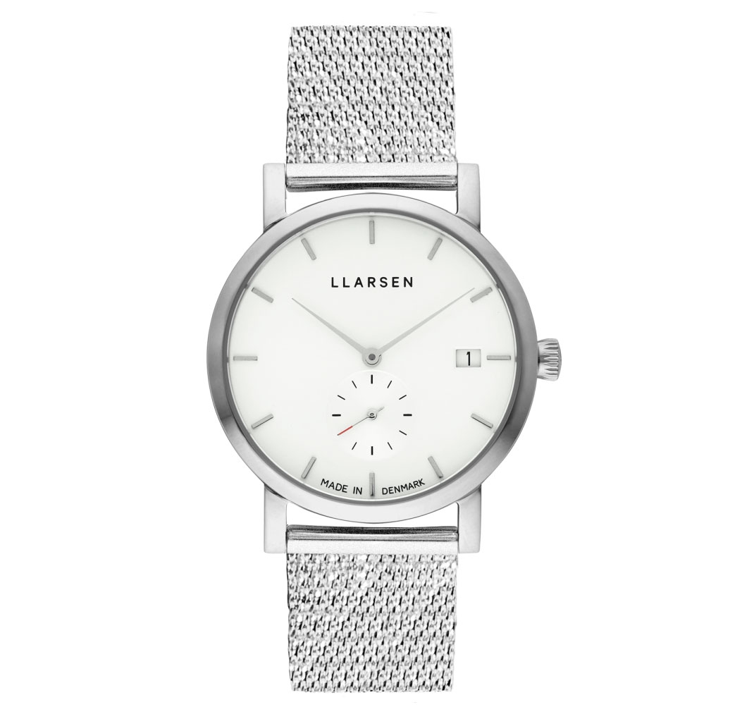 Hvid Llarsen Helena Steel Watch Steel Bracelet Dameur - Llarsen Armbånd  - 5712546174552