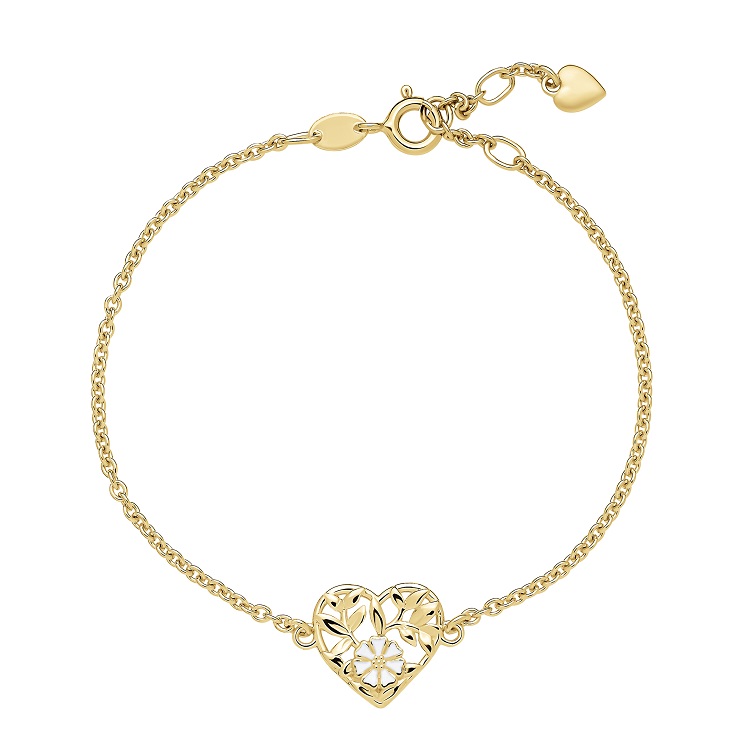 Lund Copenhagen Marguerit Armbånd Med Hjerte 9015095 - Lund Copenhagen Armbånd