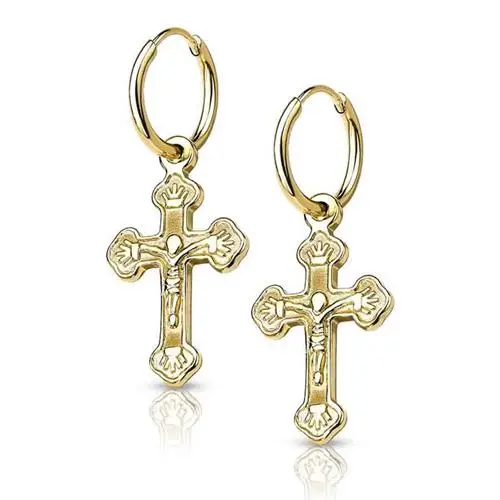 Jesus ørering Forgyldt - Øreringe