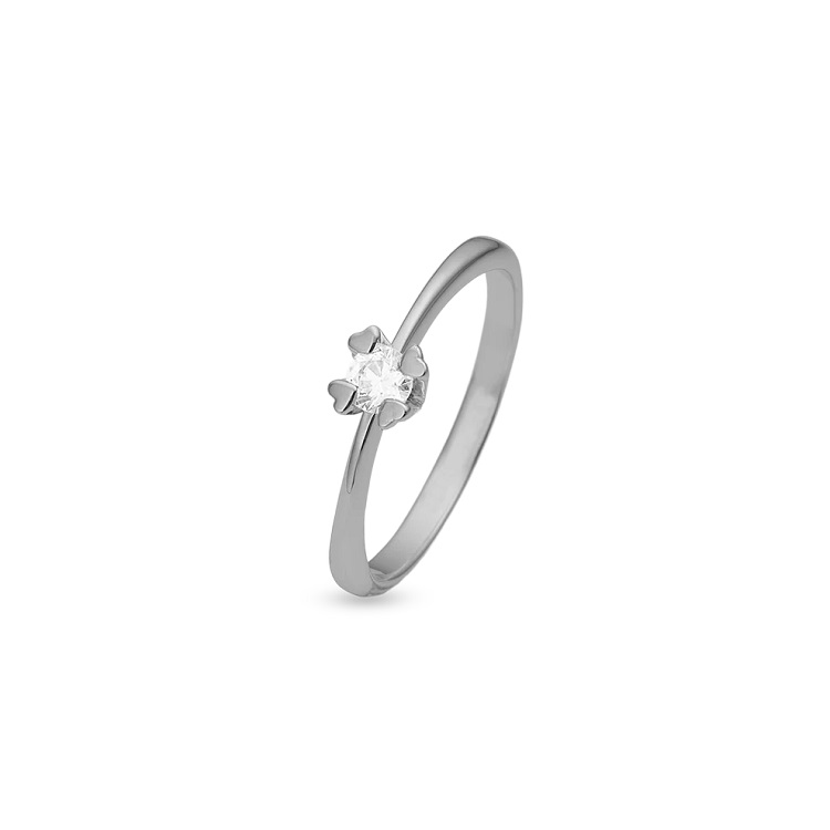 Hvid Mary Guld Ring Labgrown Diamant 44647725 - Aagaard Fingerringe