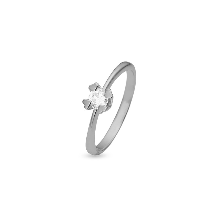 Hvid Mary Guld Ring Labgrown Diamant 44647740 - Aagaard Fingerringe