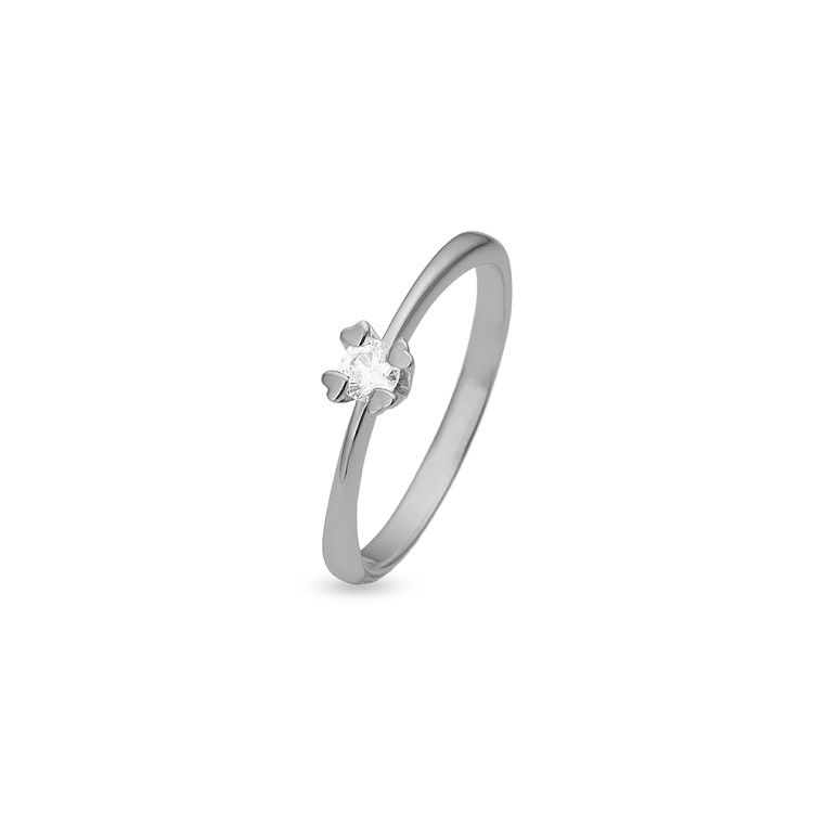 Hvid Mary Guld Ring Labgrown Diamant 88647720 - Aagaard Fingerringe