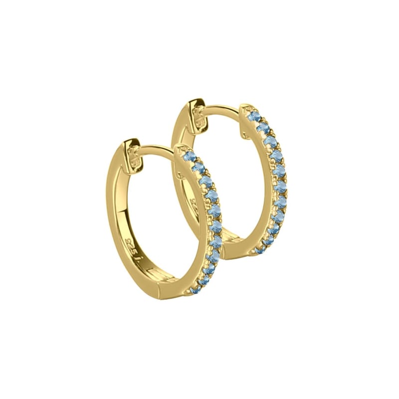 Ranva Sky Medium Hoop Golden - Aqua Dulce Øreringe  - 5740013845544