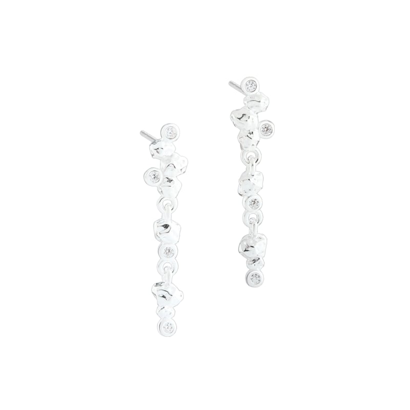 Darling Rock Long Silver - Aqua Dulce Øreringe  - 5740013859435