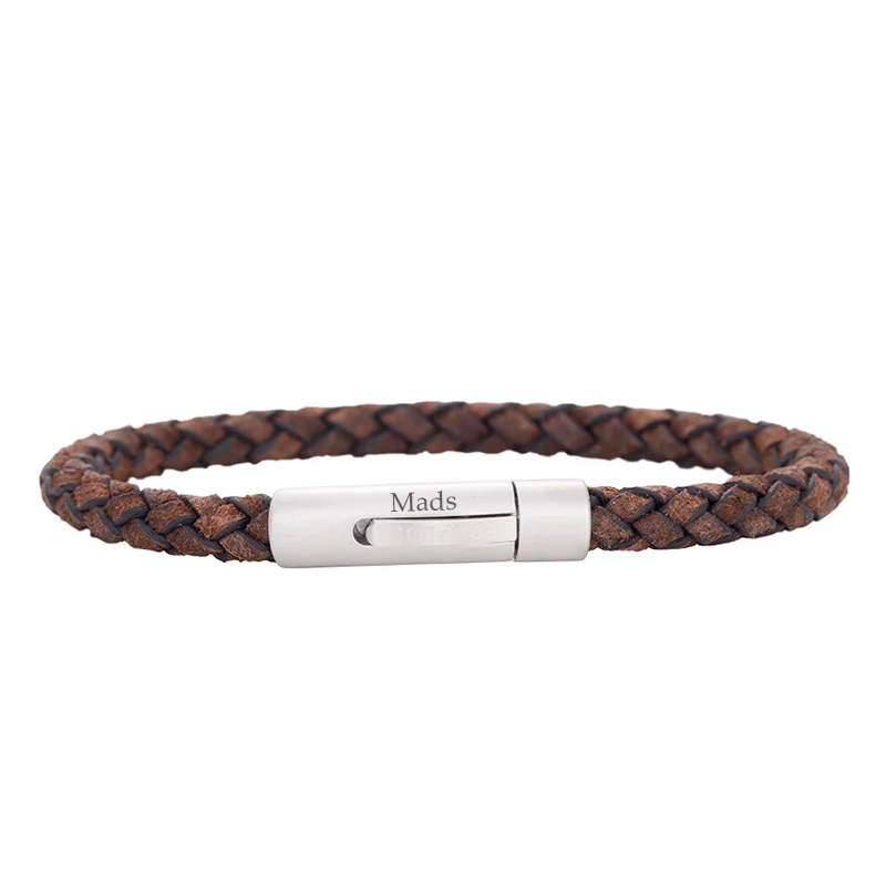 Son Noa Armbånd Mørkebrun Kalveskind 21cm - Armbånd  - 5711008270306
