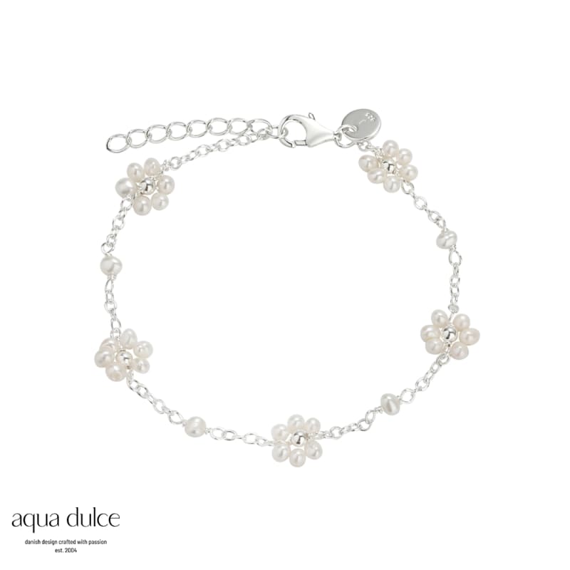 Daisy Pearl Bracelet Silver - Aqua Dulce Armbånd  - 5740013850166