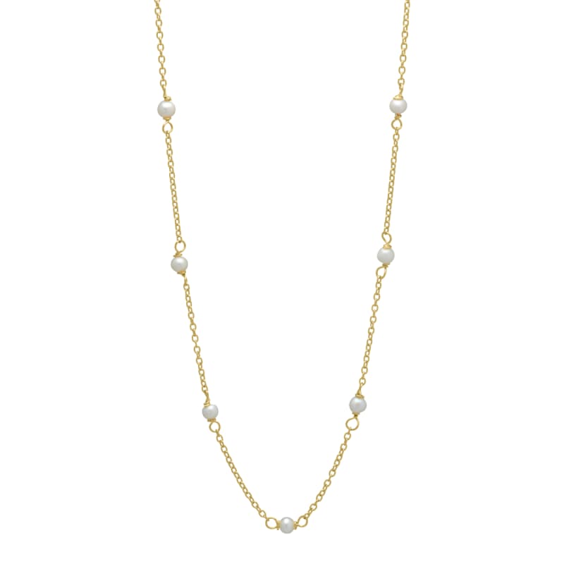 Pearly Necklace Golden - Aqua Dulce Halskæder  - 5740013840952