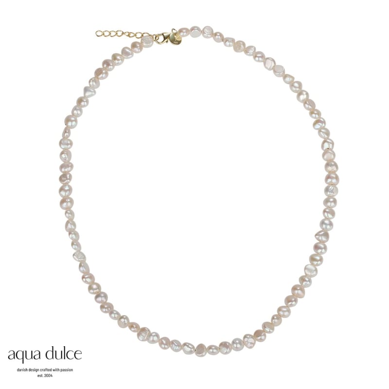 Pearl Necklace Golden - Aqua Dulce Halskæder  - 5740013847494