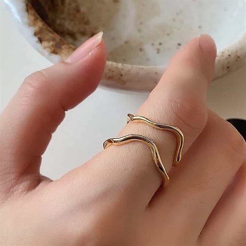 Dionysus Ring Forgyldt Sterlingsølv - Fingerringe