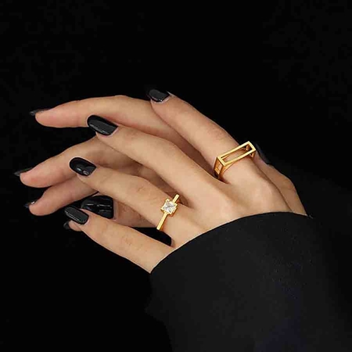 Aoide Ring Forgyldt Sterlingsølv - Fingerringe