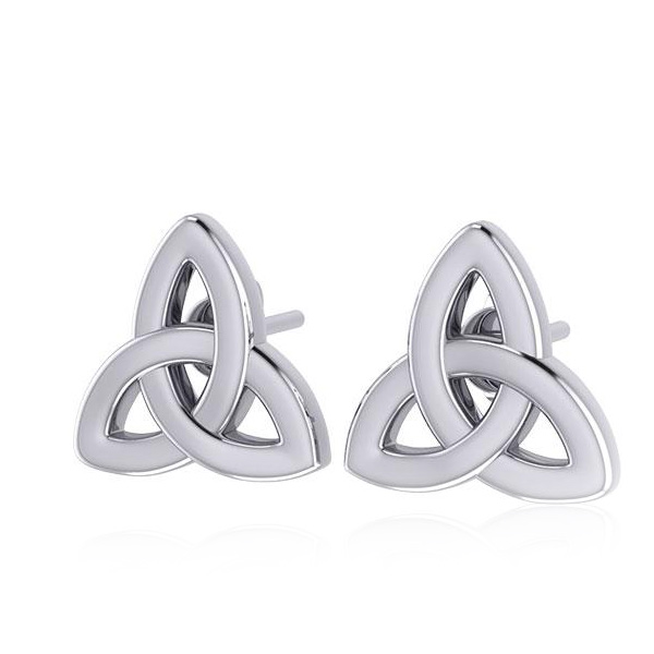 Ørestikker Med Triquetra Treenighedssymbolet 8mm Sæt - Ørestikkere