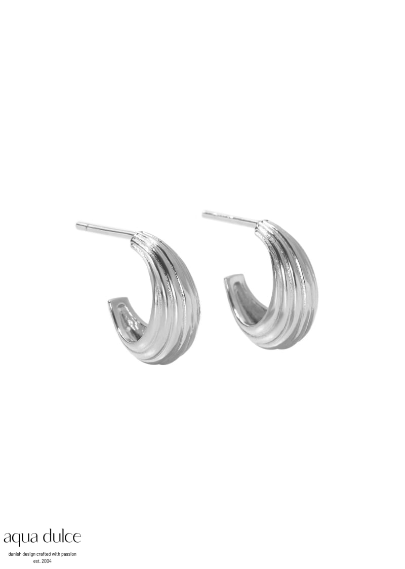 Sue Hoop Silver - Aqua Dulce Øreringe  - 5740013860295