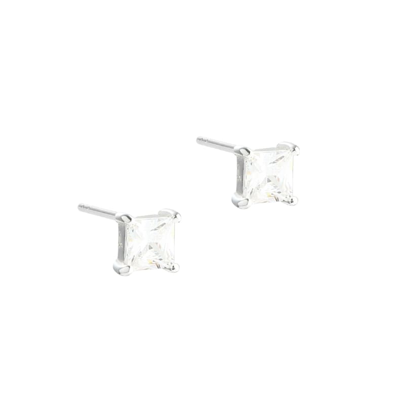 Edge Medium Earstud Silver - Aqua Dulce Øreringe  - 5740013861131