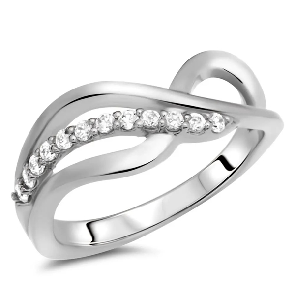 Ring Sterling Sølv Med Zirkoniasten Elegant & Moderne - Fingerringe