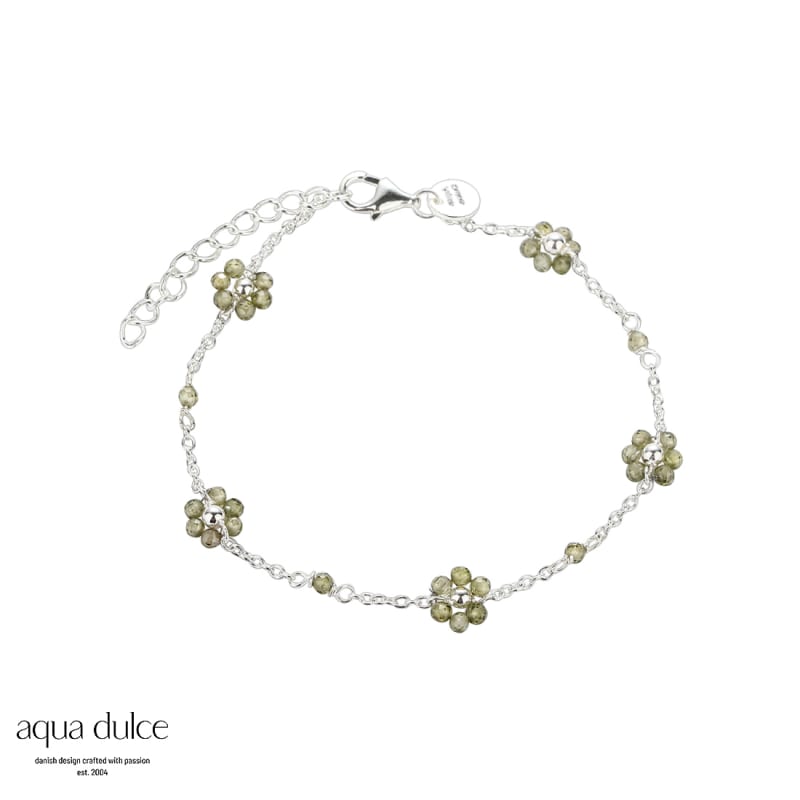 Daisy Olive Bracelet Silver - Aqua Dulce Armbånd  - 5740013850579