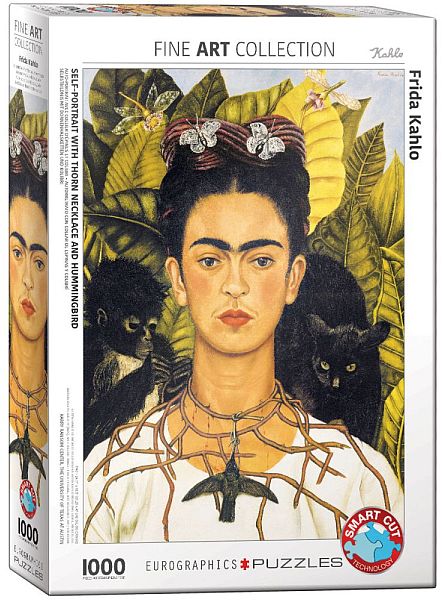 Frida Kahlo: Selvportræt Med Torne Halskæde 1000 Brikker - Eurographics Halskæder - 628136608022