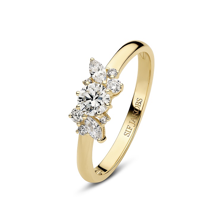 Sif Jakobs Lovere Ring Guld Labgrown Diamant R2550 - Fingerringe