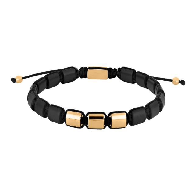 Son Noa Square Forgyldt Stål Onyx Armbånd - Son Of Noa Armbånd  - 5711008447913