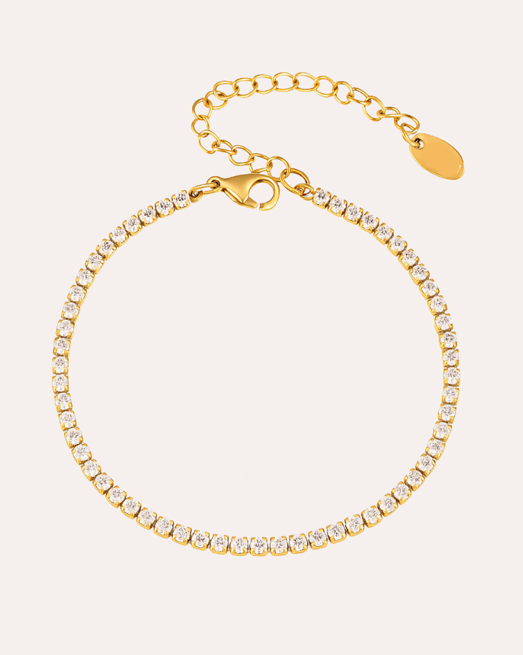 Tennis Bracelet 2mm Forgyldt - Khaai Studio Armbånd