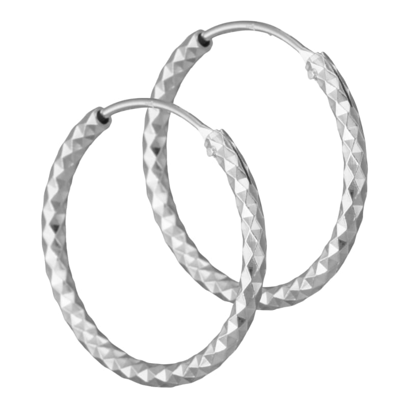 Dawn Hoops Silver - Aqua Dulce Øreringe  - 5740013836078