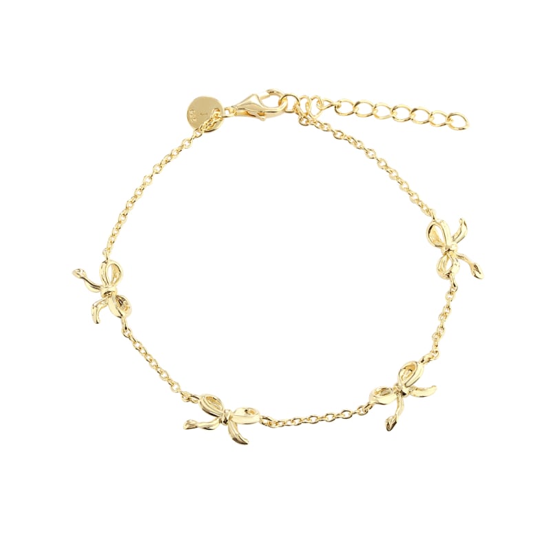 Curve Bow Bracelet Golden - Aqua Dulce Armbånd  - 5740013859602