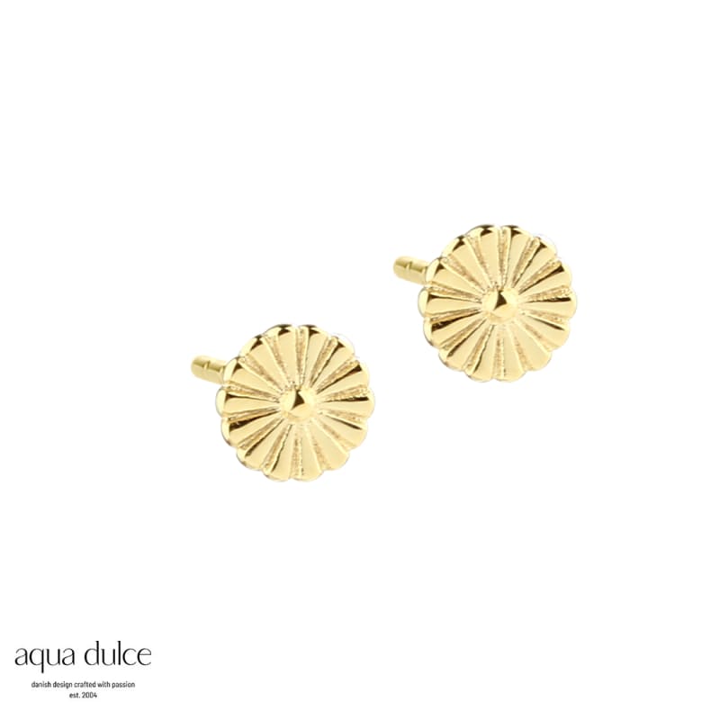 Tiny Daisy Earstud Golden - Aqua Dulce Øreringe  - 5740013857028