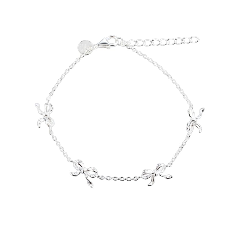 Curve Bow Bracelet Silver - Aqua Dulce Armbånd  - 5740013859596