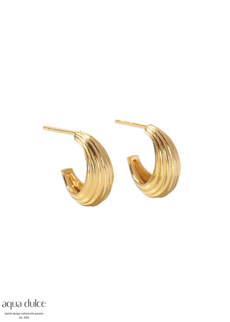 Sue Hoop Golden - Aqua Dulce Øreringe  - 5740013860301