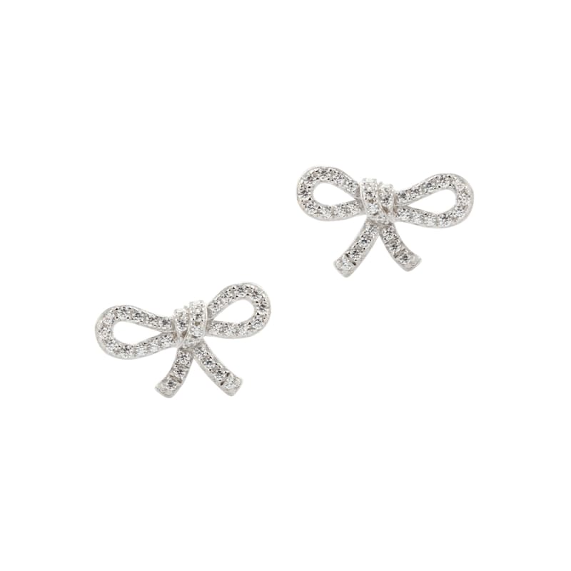 Bow Tie Silver - Aqua Dulce Øreringe  - 5740013859015